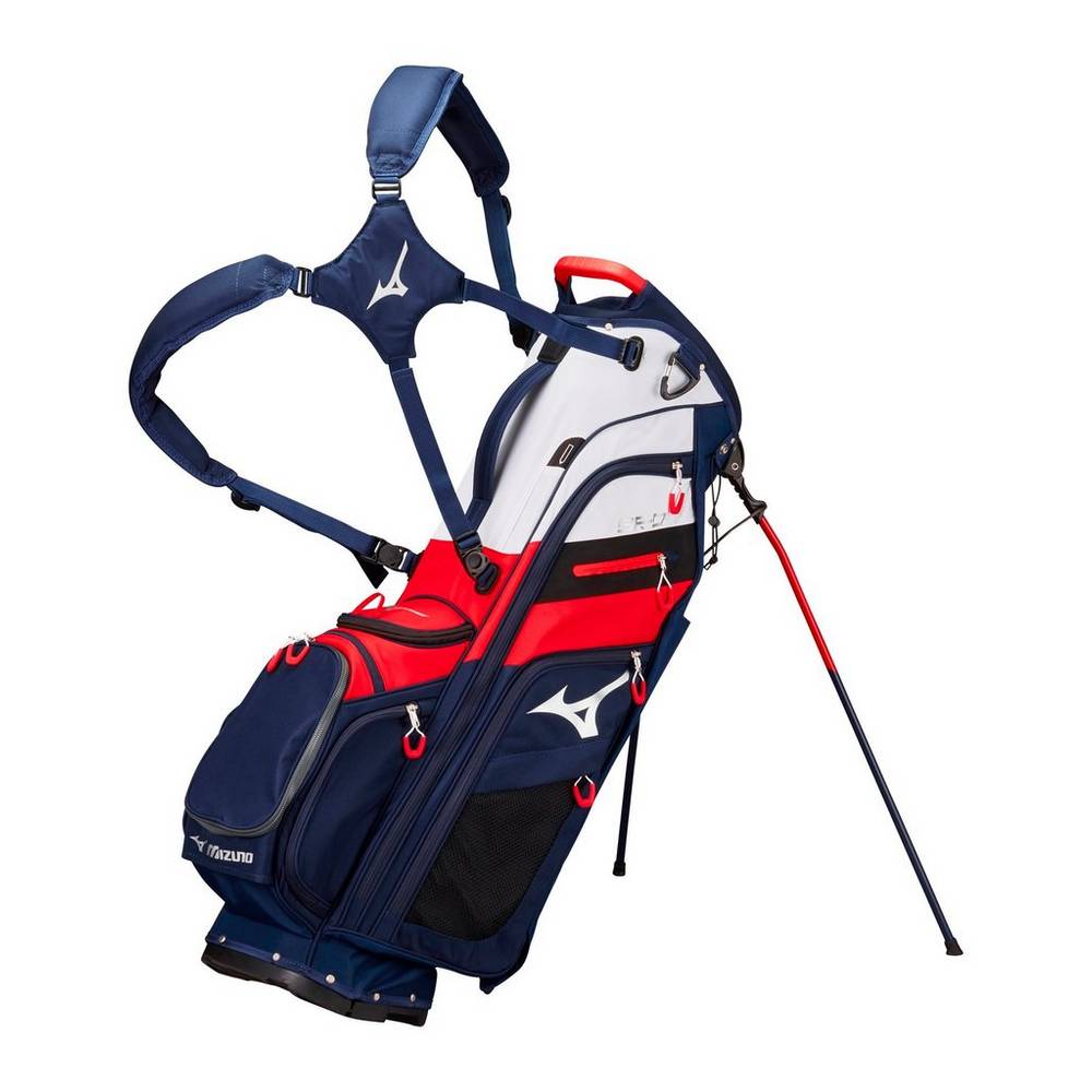 Borse Mizuno BR-D4 6-Way Stand Uomo - Blu Marino/Rosse - 68725-QVTB